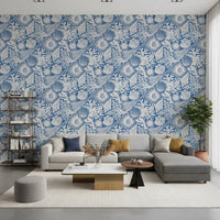 Marine line motifs settle into a master living room with Boho Seashell wallpaper.
GD9548