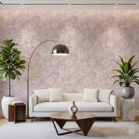Shells and corals settle behind a Hallway in Boho Lavender wallpaper.
GD9546