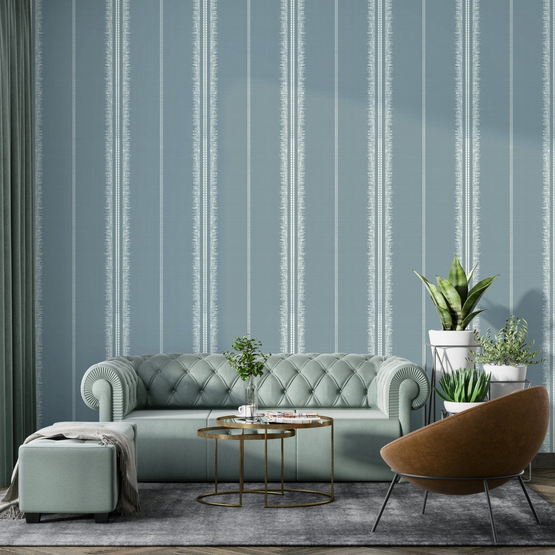 Subtle stripe pattern for a modern Boho feel in Arona Wallpaper, GD2350