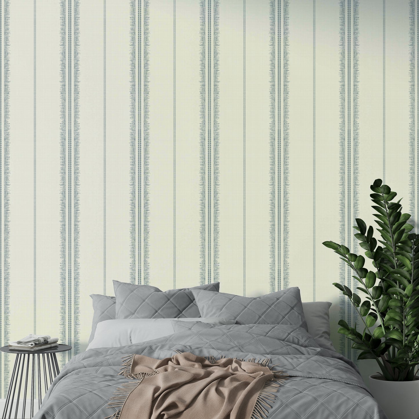 Relaxed stripe pattern wallpaper for walls

