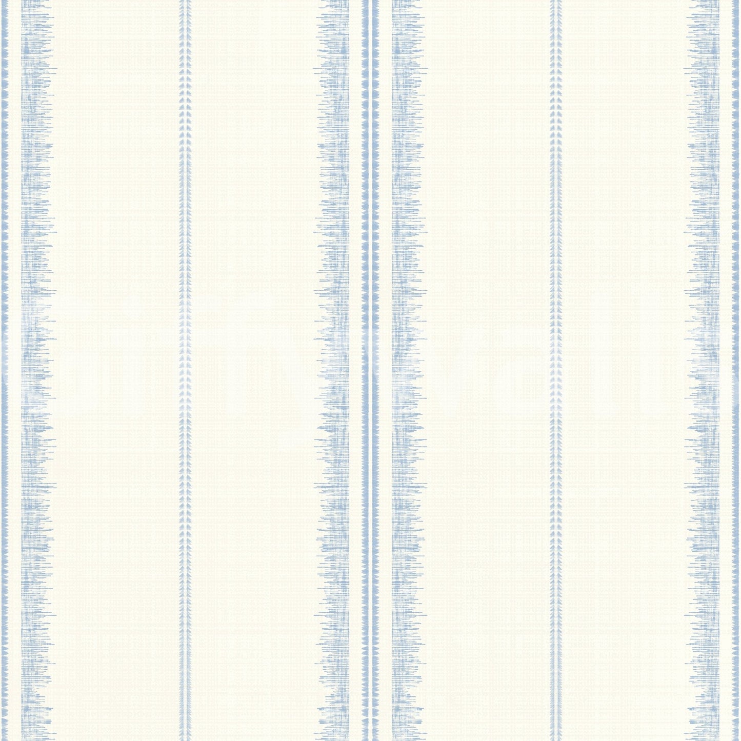 Natural linen wallpaper with blue boho stripes for interiors.

