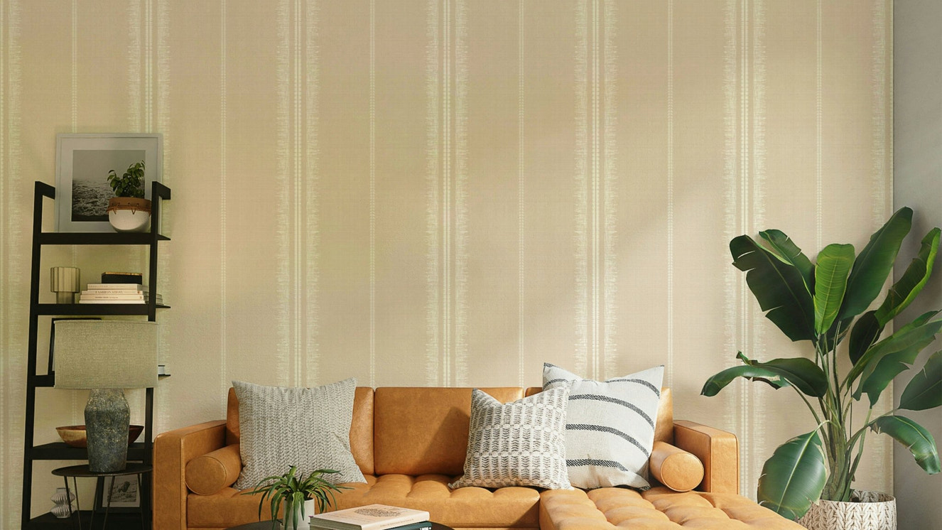 Textured stripe design adding depth and warmth to your walls

