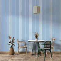 Light, airy sky blue stripes bringing a natural feel to your room

