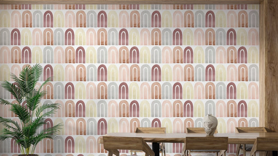 Pastel boho peel-and-stick wall art B246
