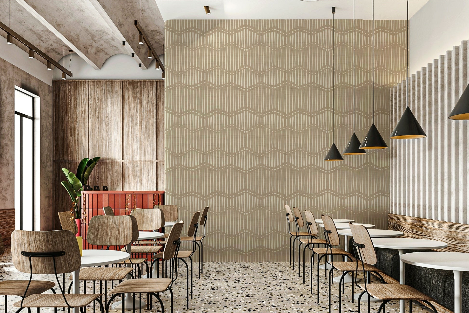 The design has a layered, artistic look with a sense of texture.

