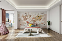 A close-up of the fun details on the map design.

