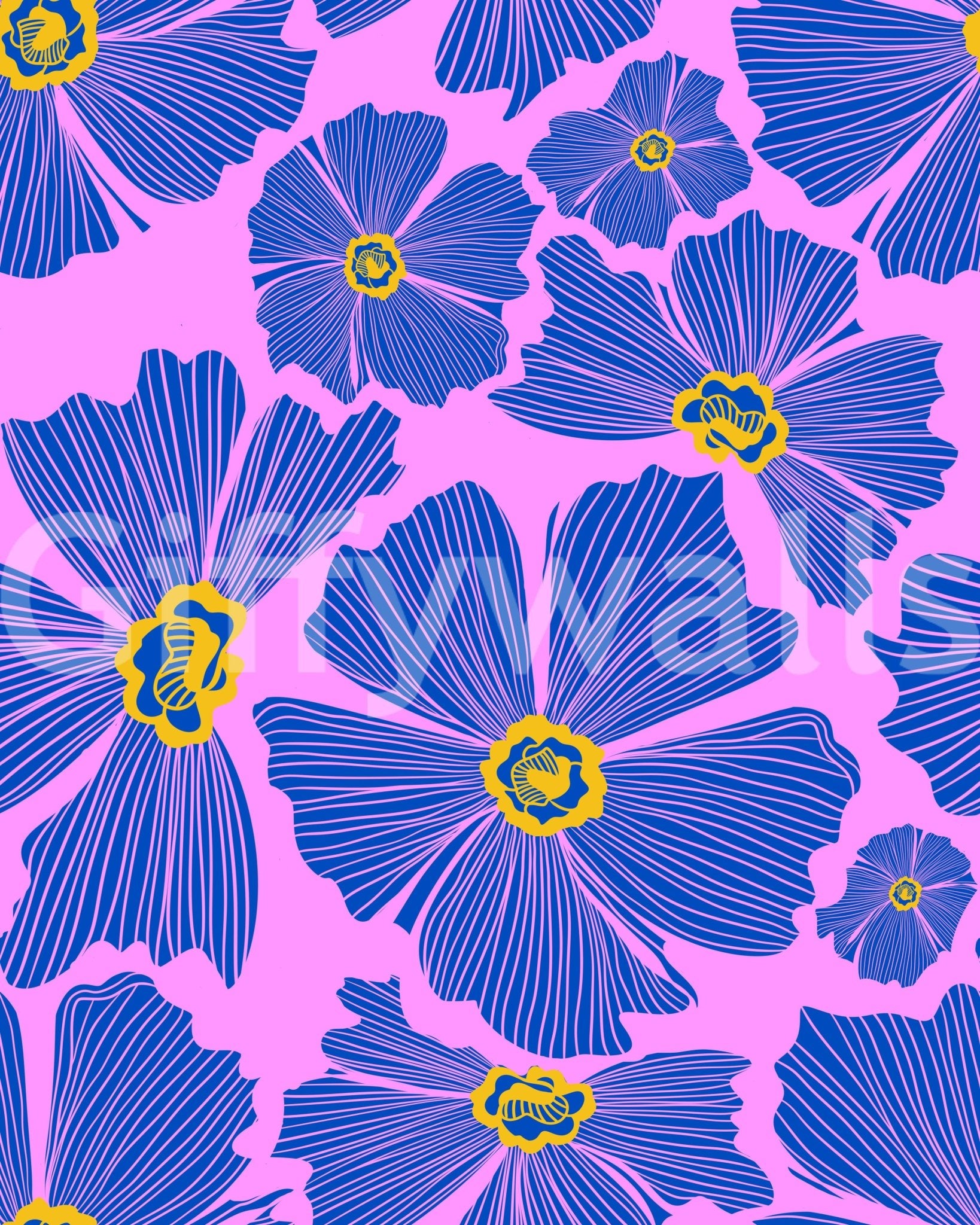 The design is non-realistic and interpretive.

