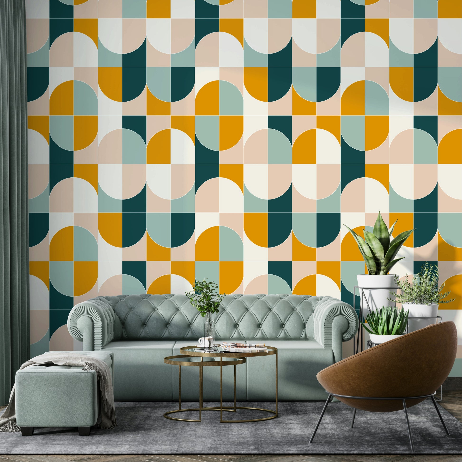 Ideal for a living room, office, or accent wall.

