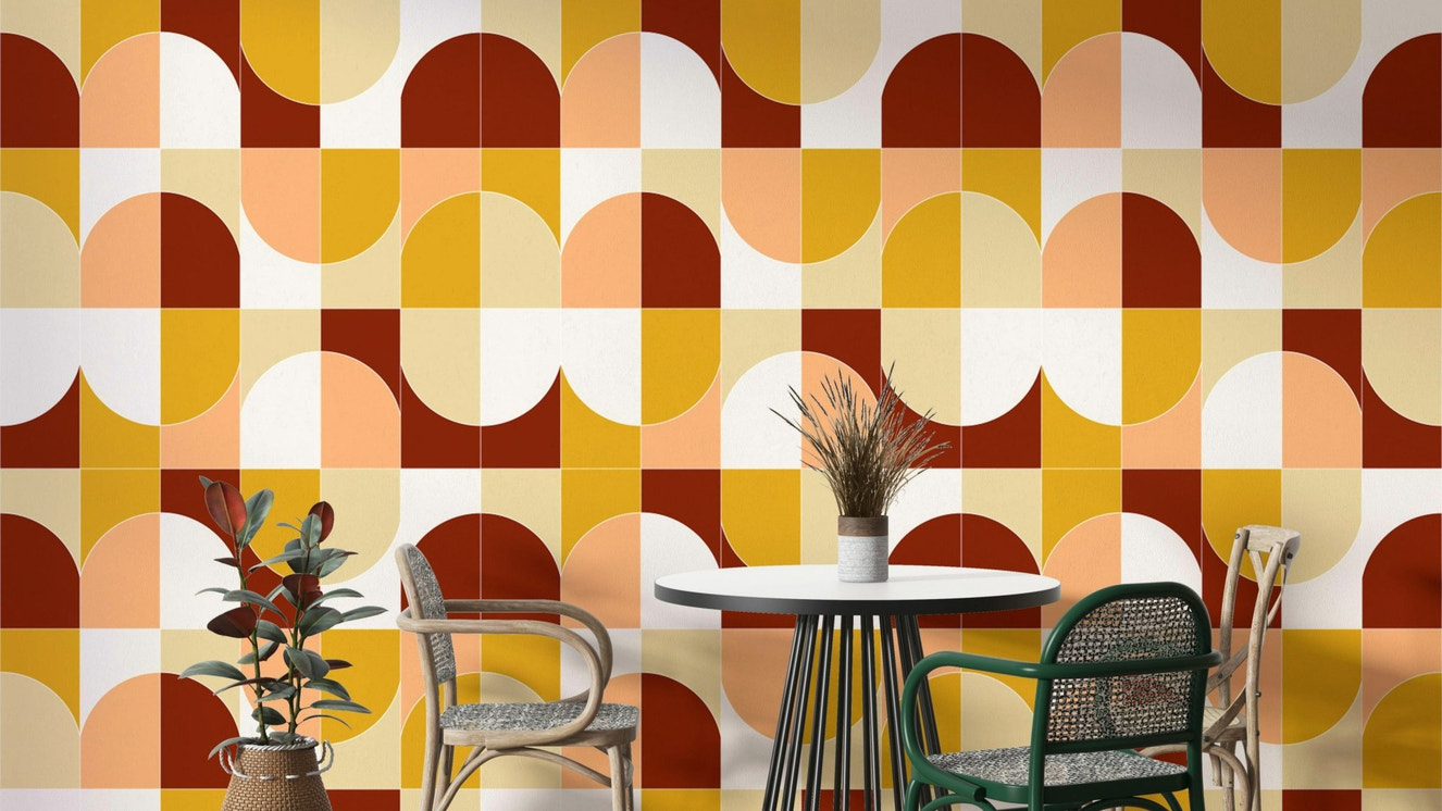 Ideal for a living room, office, or accent wall.

