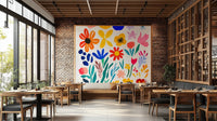 Gallery wall with Matisse-inspired flower impressions


