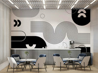 Bold Minimalist Flow Wall Mural full view

