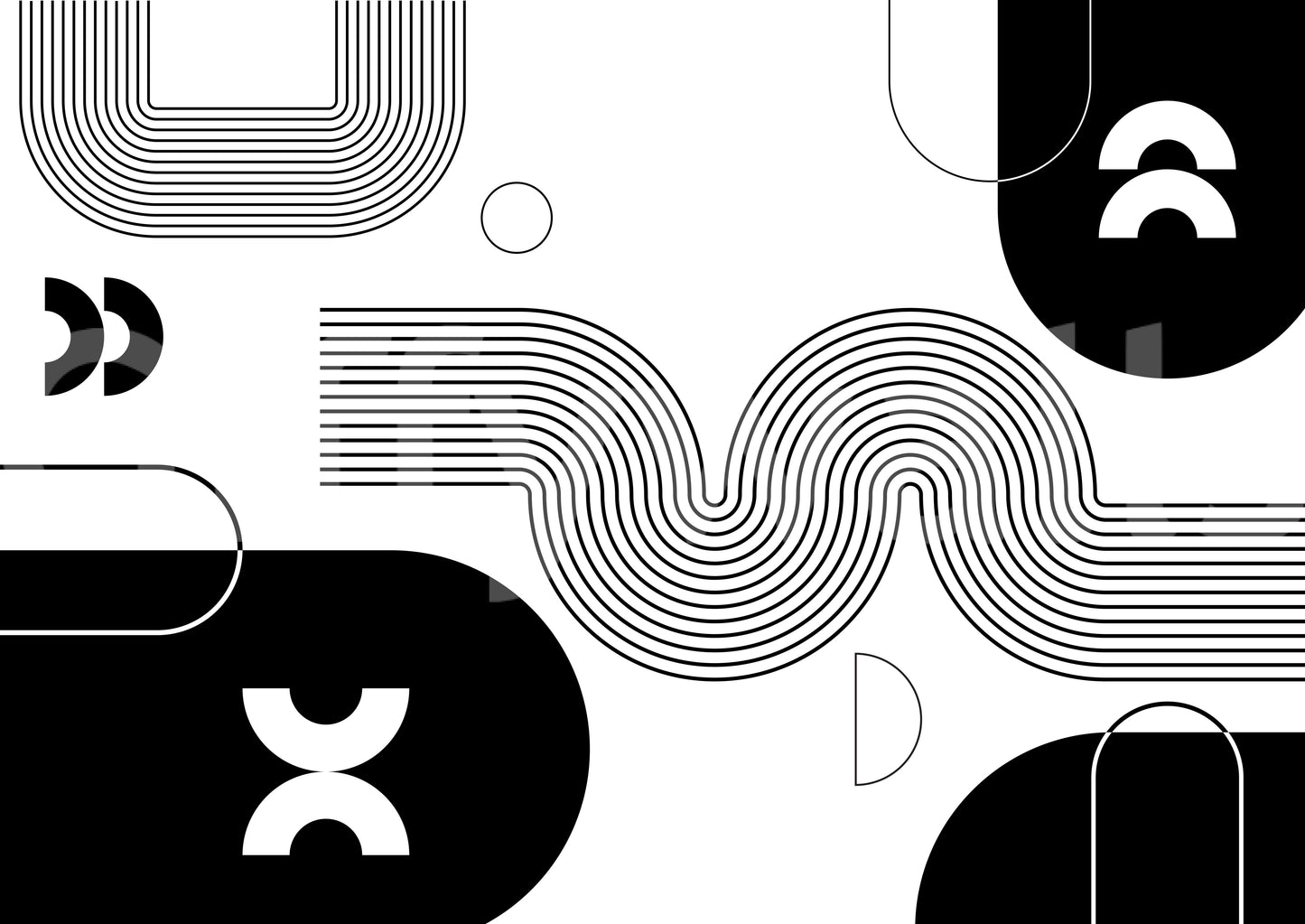 Timeless bold wallpaper pattern

