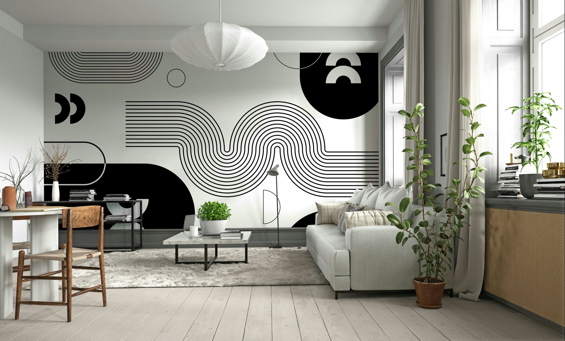 Stylish minimalist wallpaper for walls

