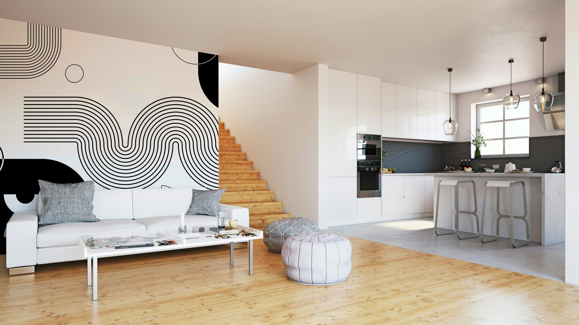 Elegant smooth lines wallpaper texture

