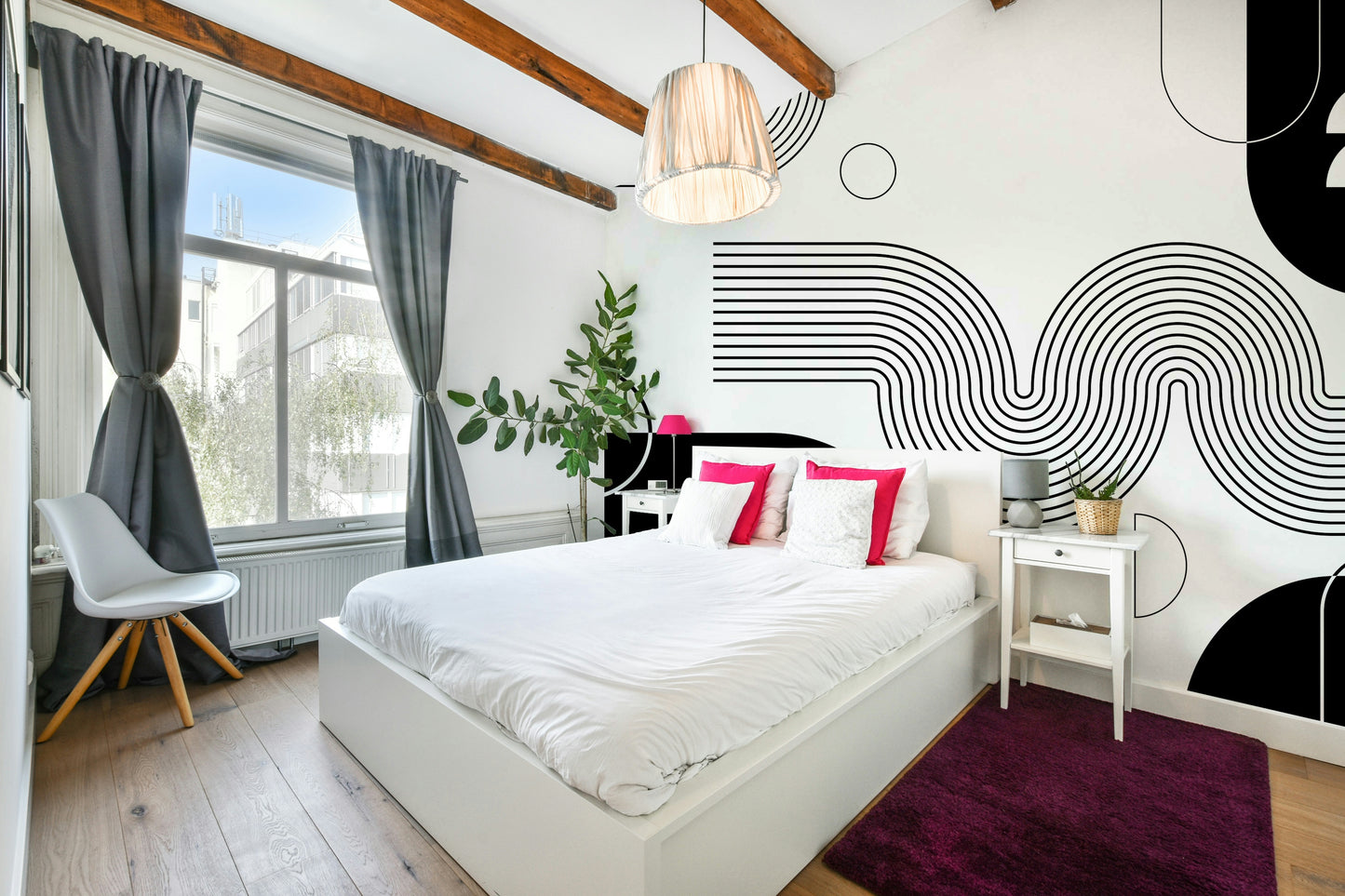 Durable and easy to install wallpaper mural

