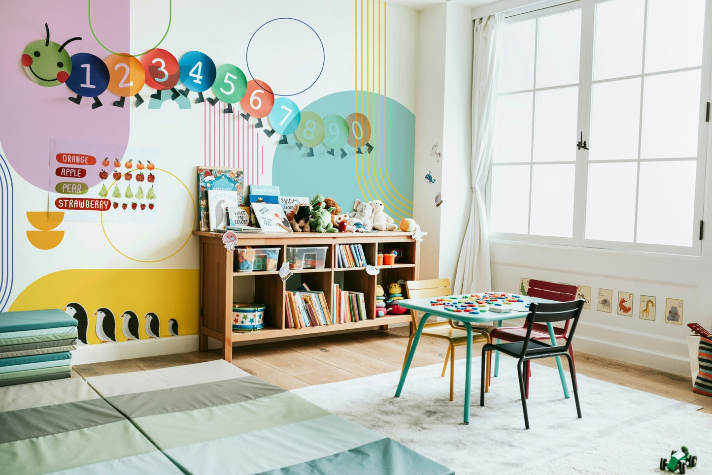 Bold Minimalist Geometric Wall Mural