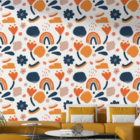 Bright and bold floral wallpaper for bold interiors, GD1812