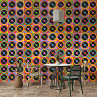 Suitable for an entertainment room, creative studio, or a retro-themed, eclectic interior.
