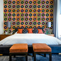 The texture appears smooth and graphic, like a vintage poster or album cover.
