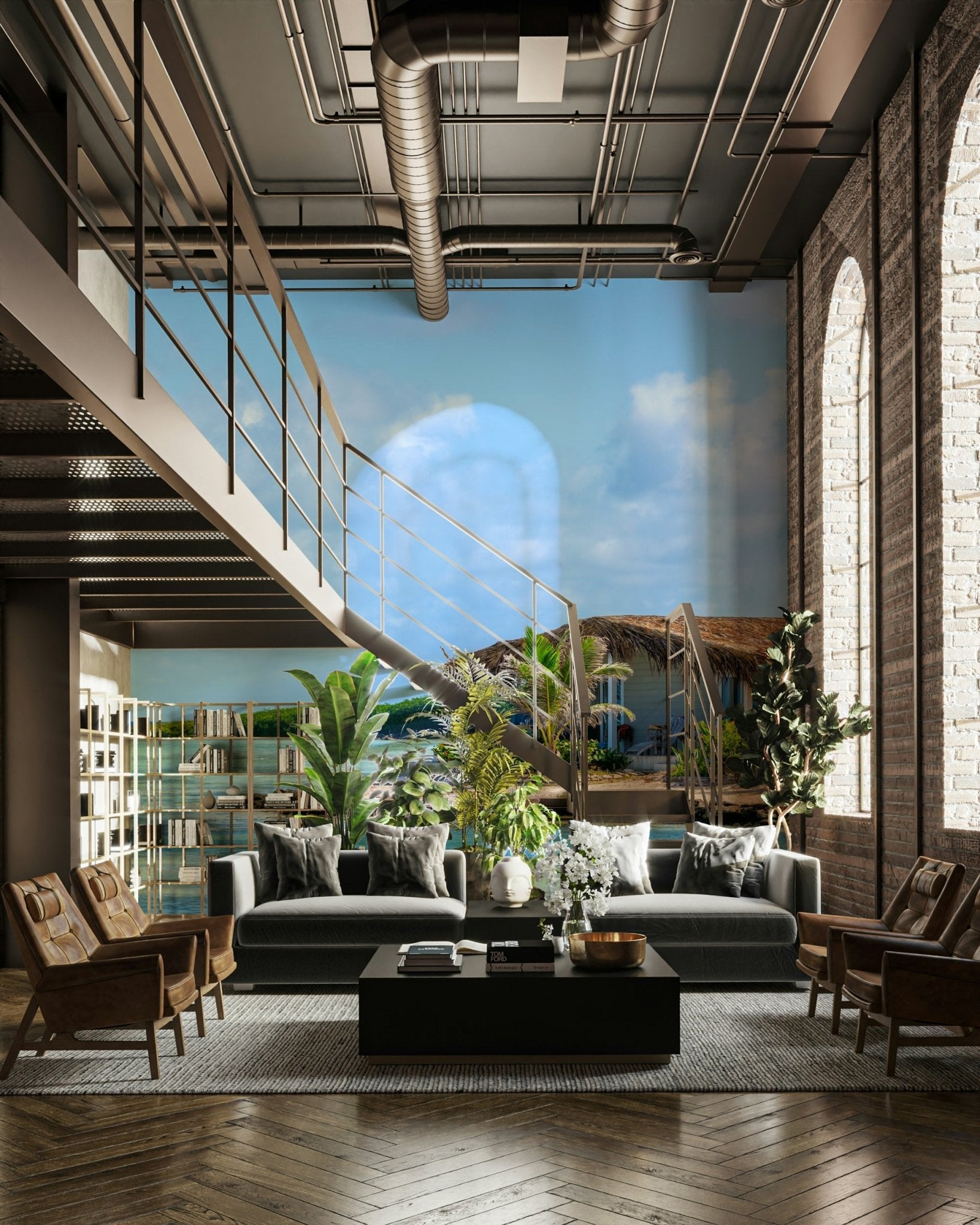 Peaceful ocean themed wall decor
