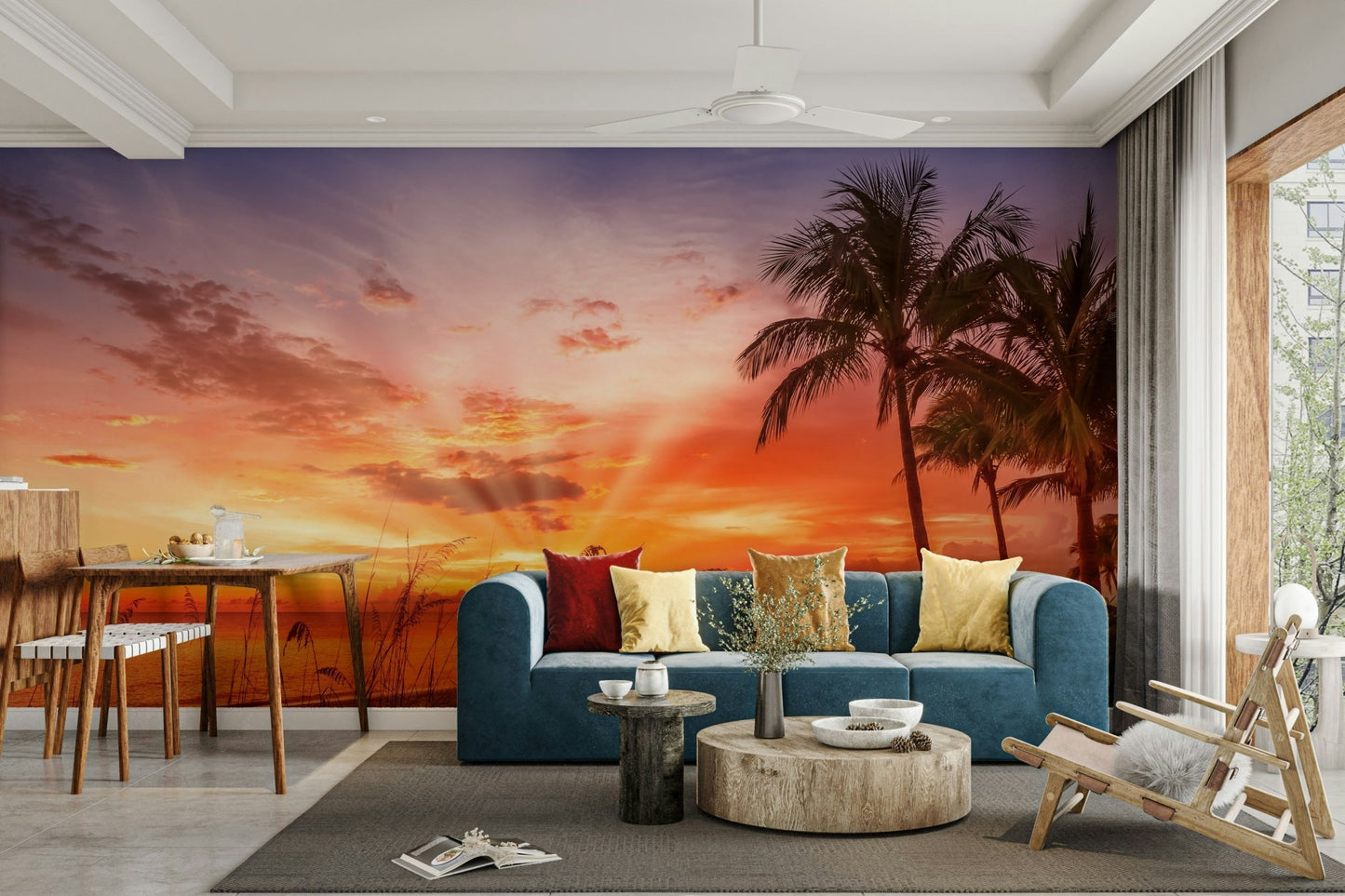 Vibrant mural of Bonita Beach during golden hour., GD1486