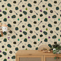 Boo! Halloween Fun Pearl moon mural wallpaper

