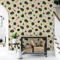 Boo! Halloween Fun Pearl wallpaper on a wall

