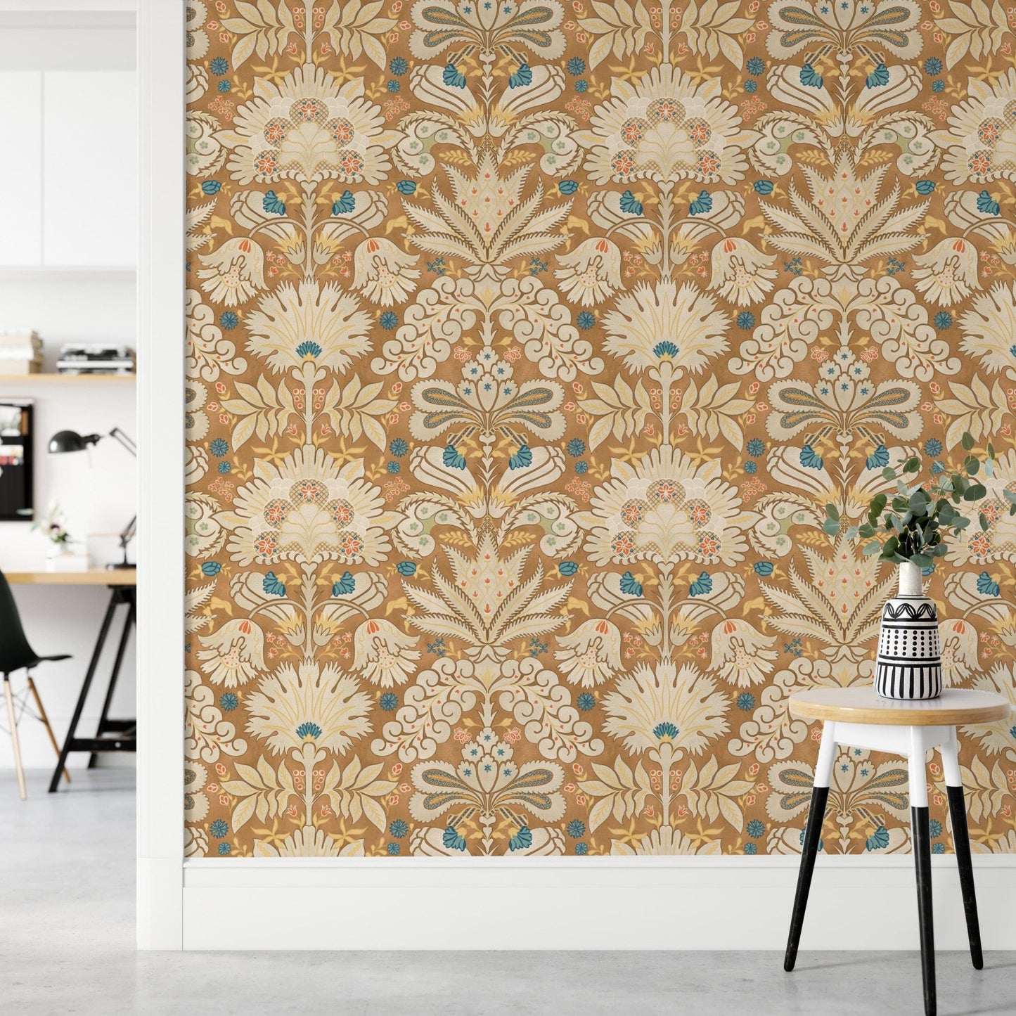 Botanic Damask Cream Rust