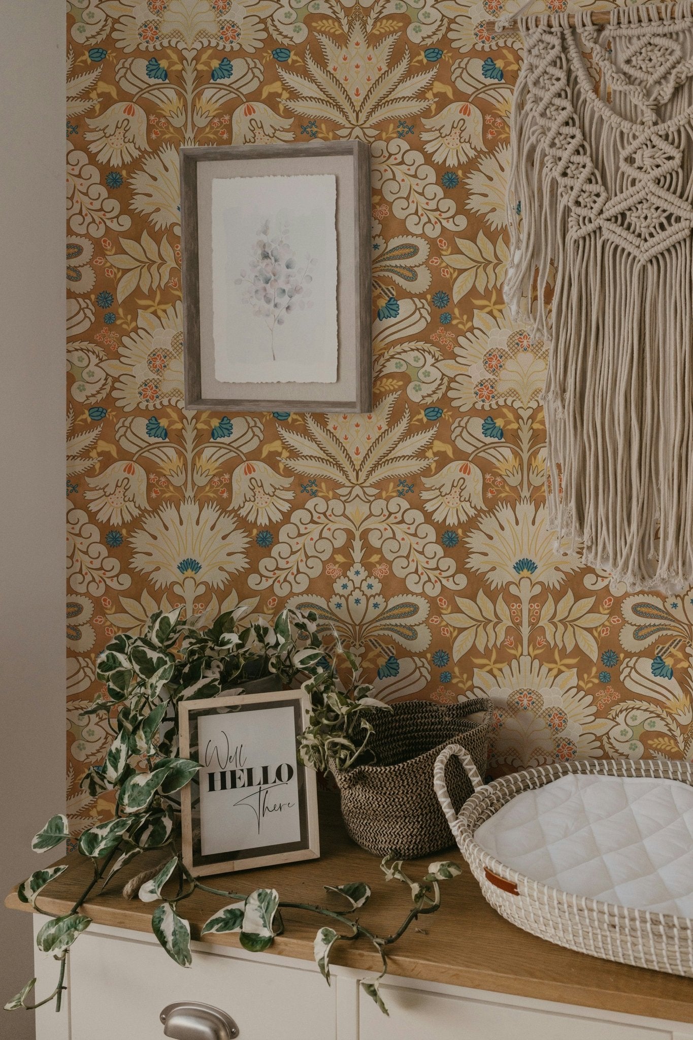 Botanic Damask Cream Rust