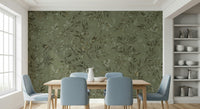 Stylish dining area decorated with the Botanica Avairy Wall Mural.