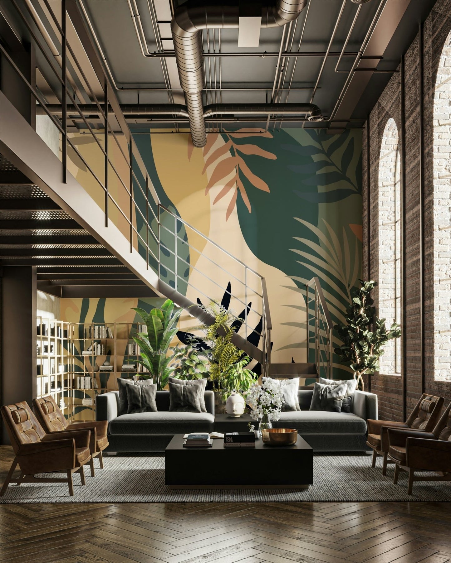 The design feels peaceful and earthy.

