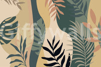 The style is a soft-focus illustration or a painterly design.

