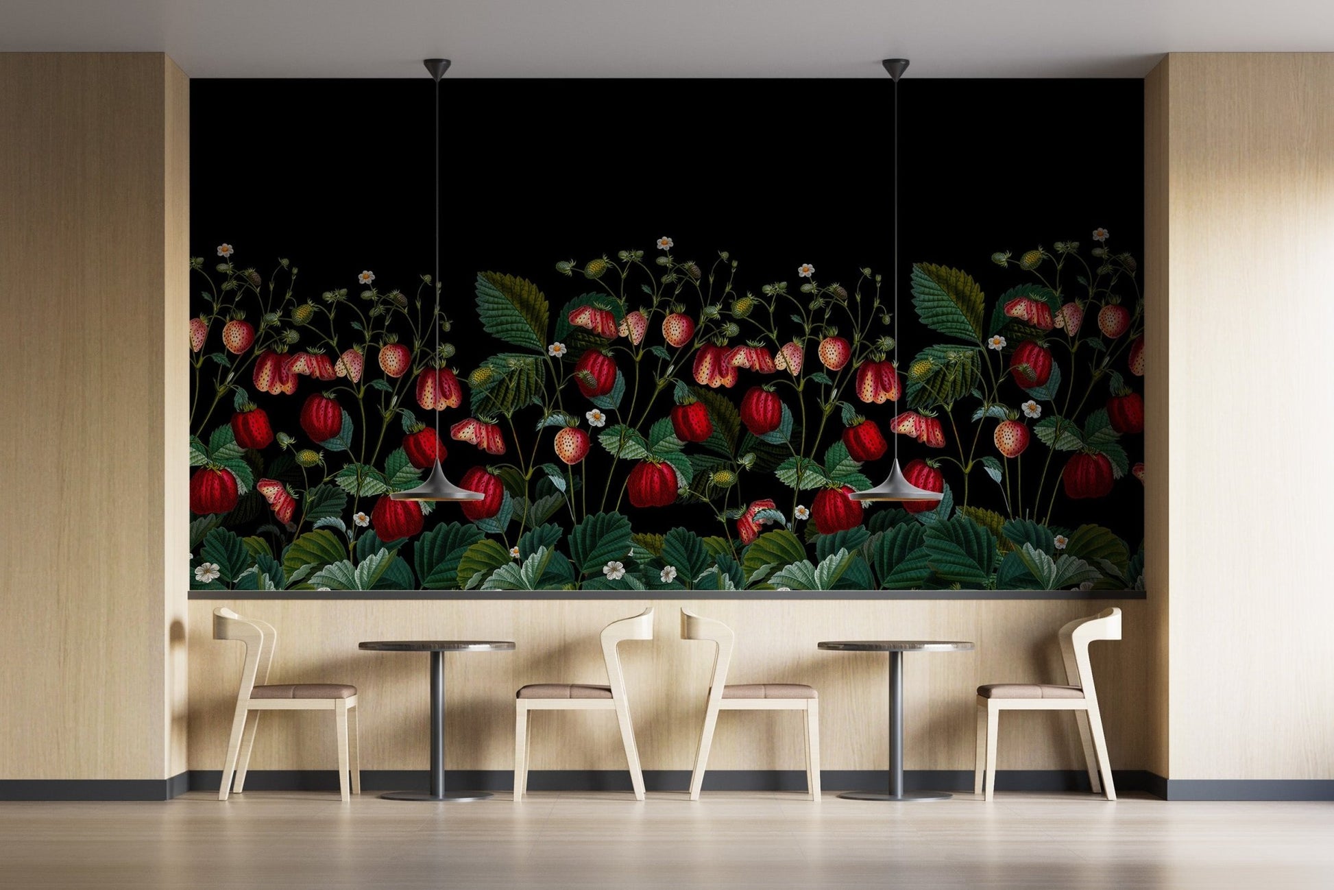 Subtle foliage and graceful forms.

