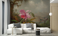 Pink Flower Wallpaper Mural A492
