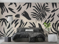 A serene abstract floral wall mural for your decor., GD5103