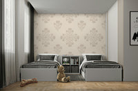 Durable wallpaper with intricate botanical motifs

