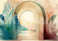 Botanical Dream Arches  Wall Mural