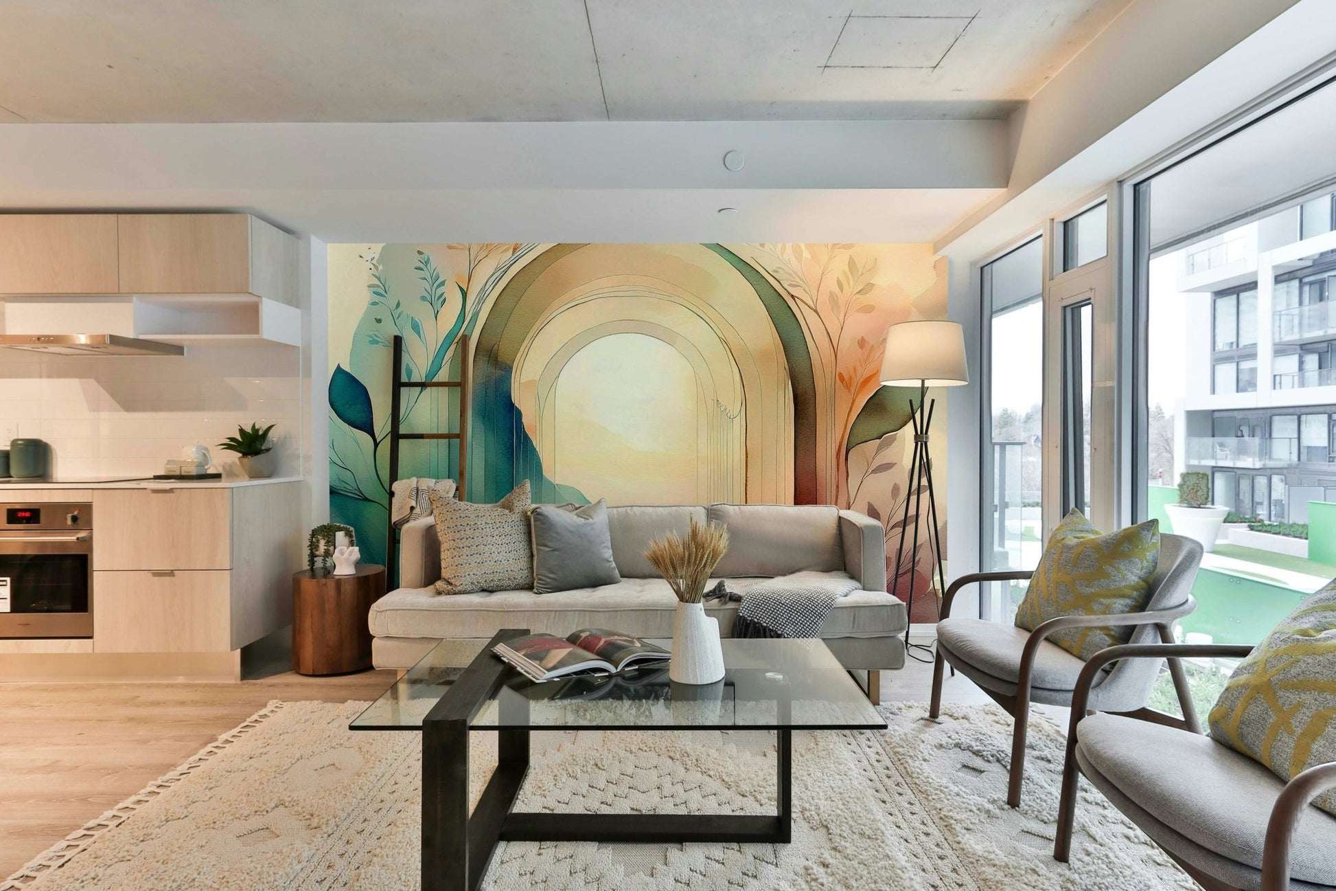 Botanical Dream Arches  Wall Mural