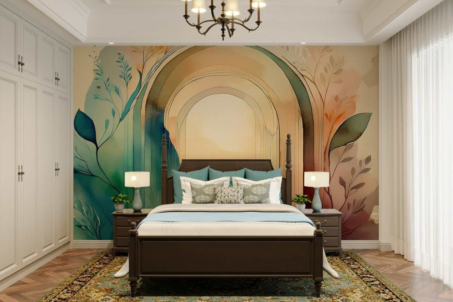 Botanical Dream Arches  Wall Mural