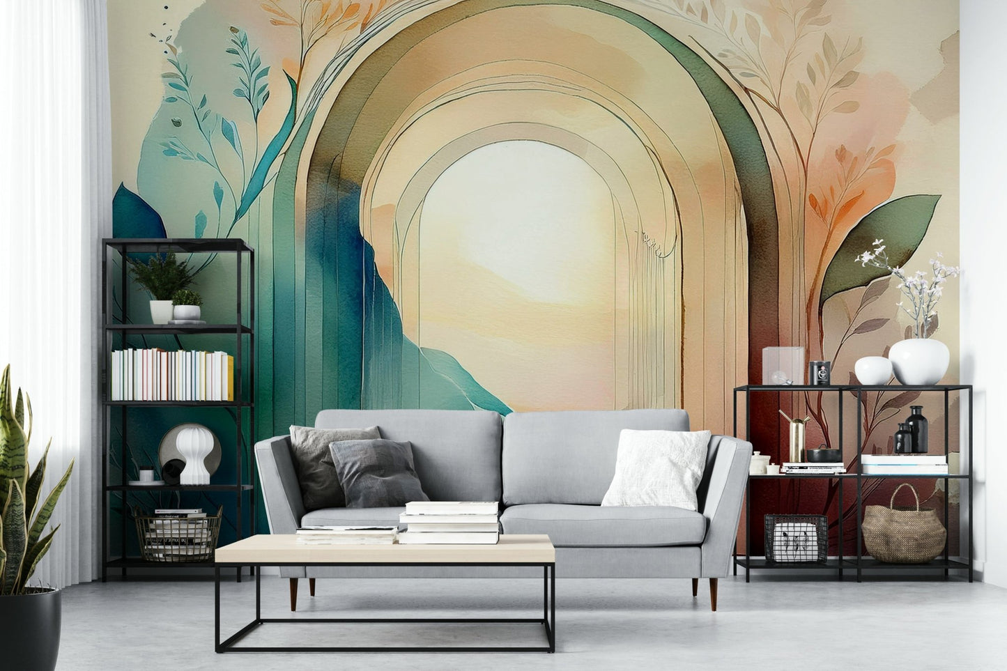 Botanical Dream Arches  Wall Mural