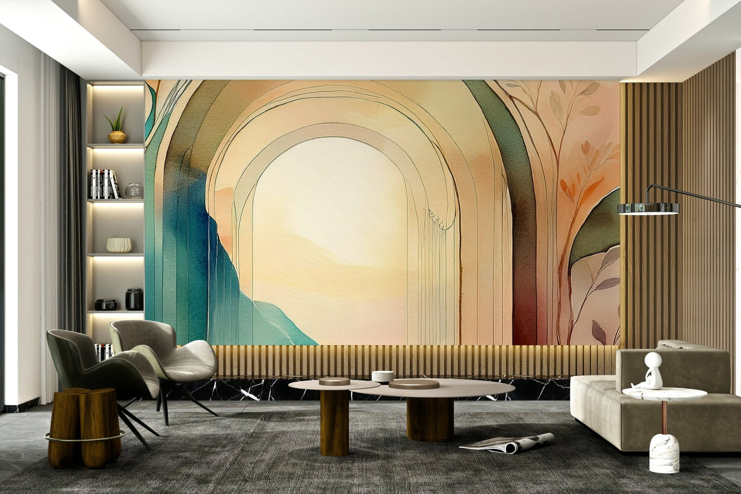 Botanical Dream Arches  Wall Mural