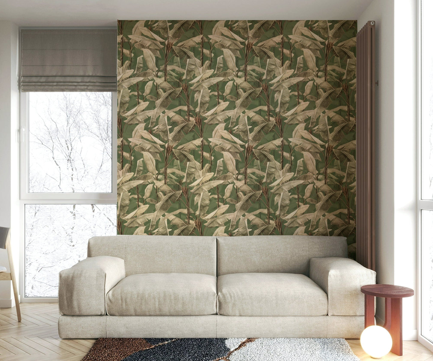 Nature-inspired Botanical Eden wallpaper in rich green tones

