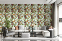 A beautiful exotic botanical wallpaper mural for a modern home., GD5306