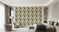 A contemplative exotic rainforest wallpaper mural for a feature wall., GD5306