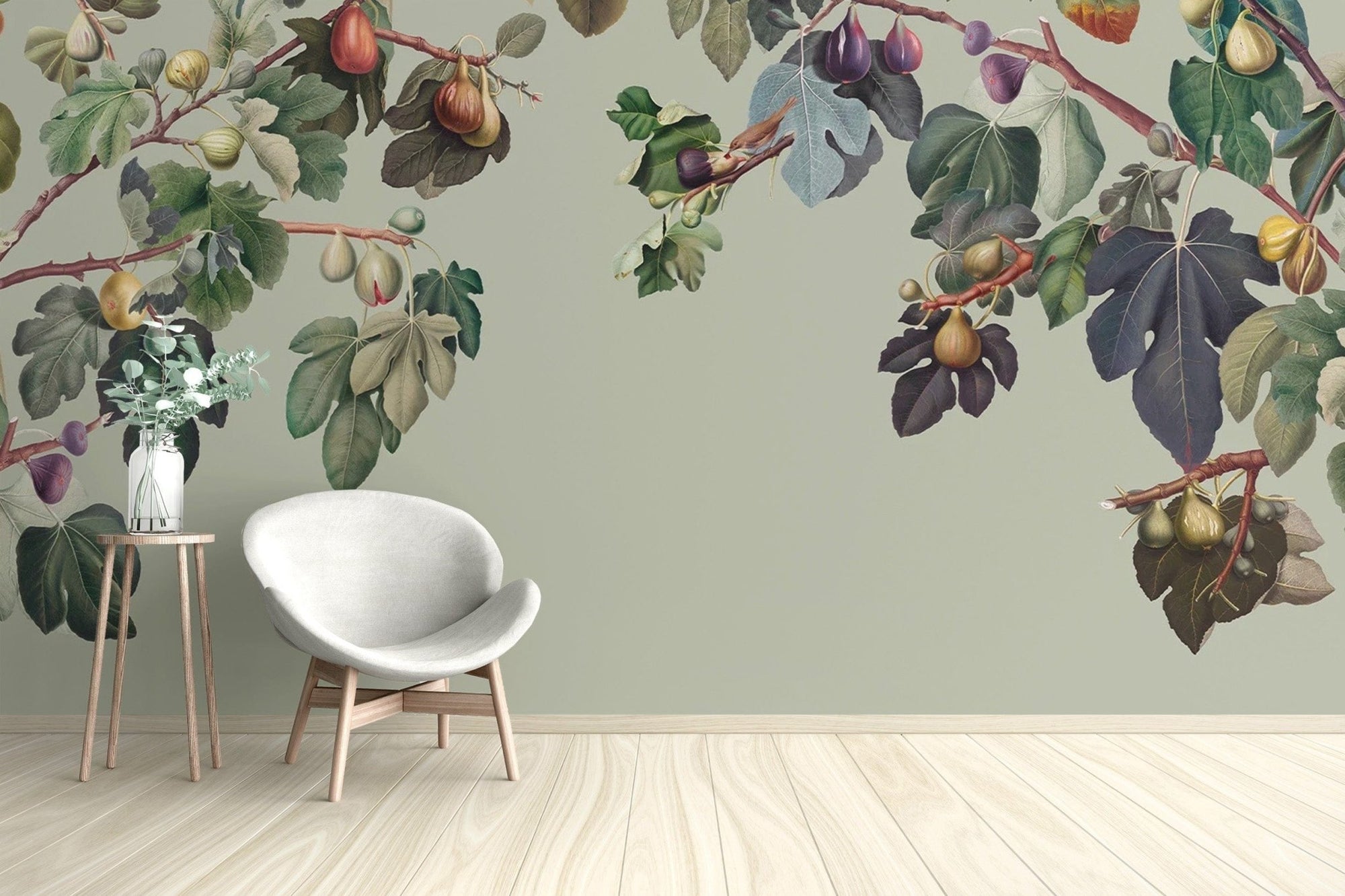 Botanical Fig Garden Wall Mural for decor
 C555