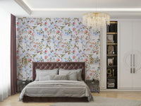 Stylish botanical garden wallpaper for home interiors

