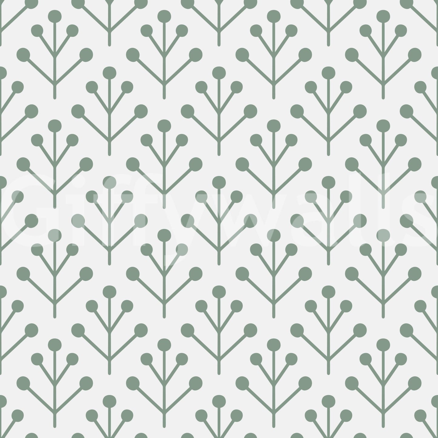 Fresh wall design with subtle leafy patterns

