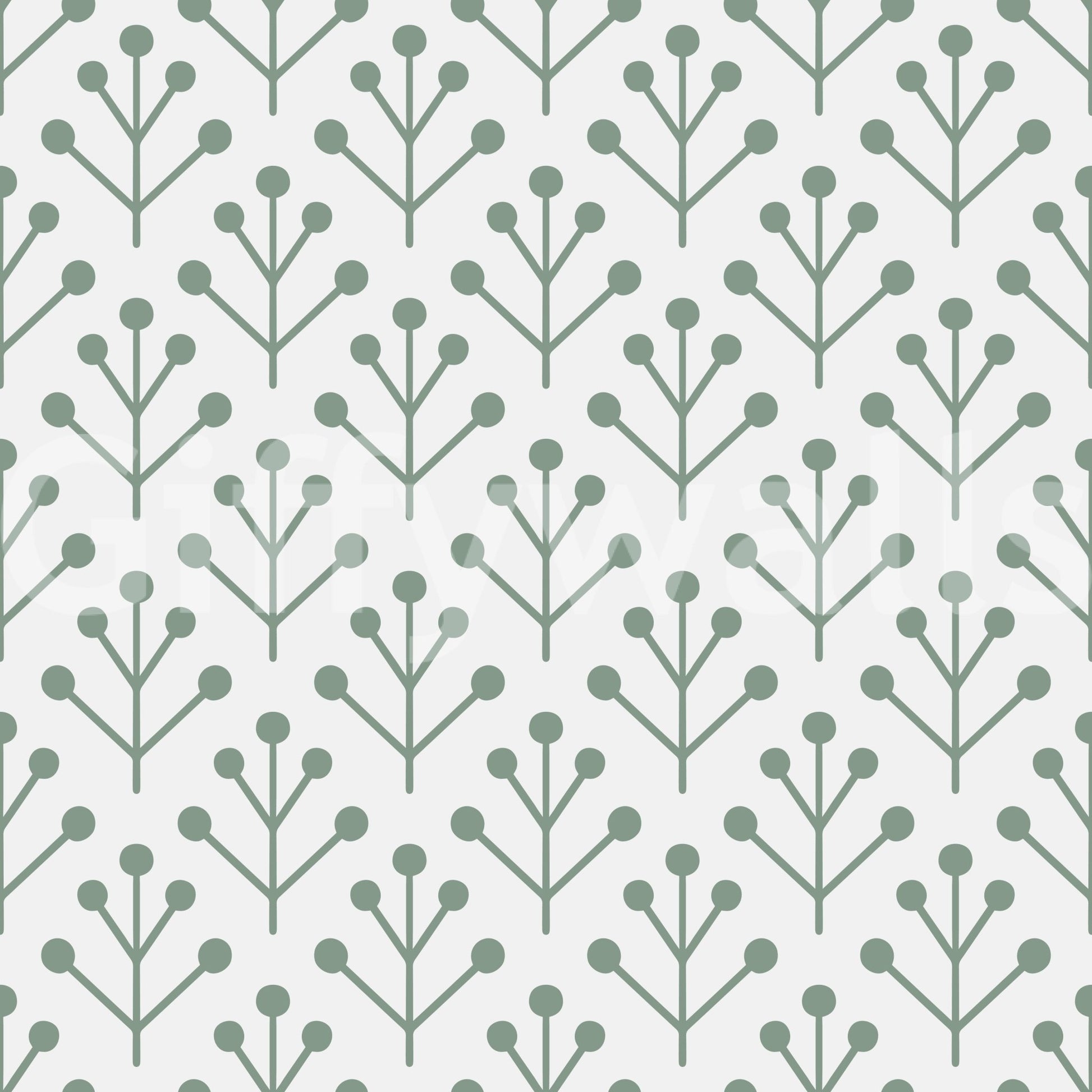 Fresh wall design with subtle leafy patterns

