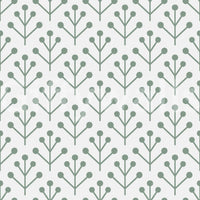 Fresh wall design with subtle leafy patterns

