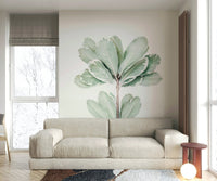 Beautiful botanical mural for calming home spaces.


